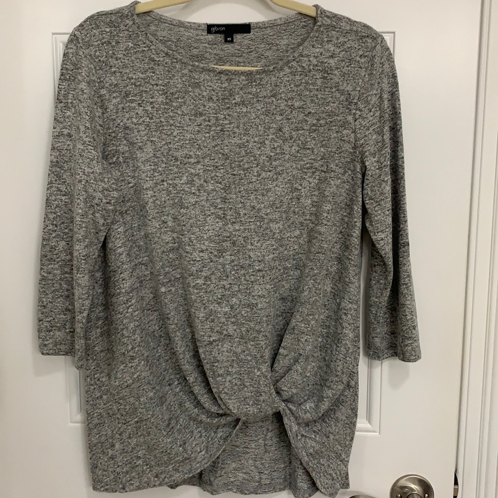 Gibson knotted lightweight sweater